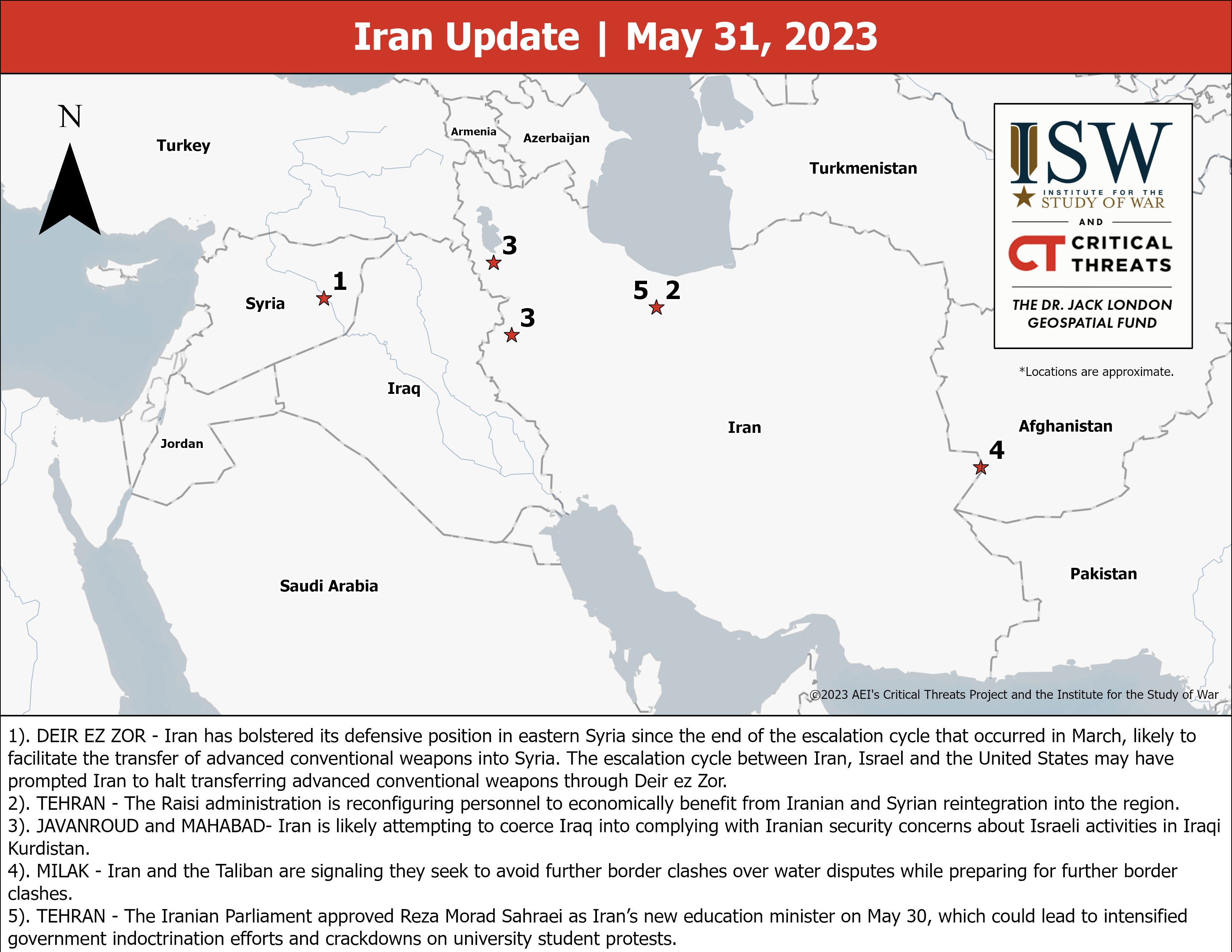 ISW Blog: Iran Update, May 31, 2023